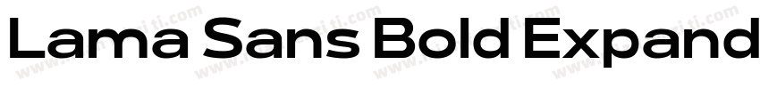 Lama Sans Bold Expanded字体转换